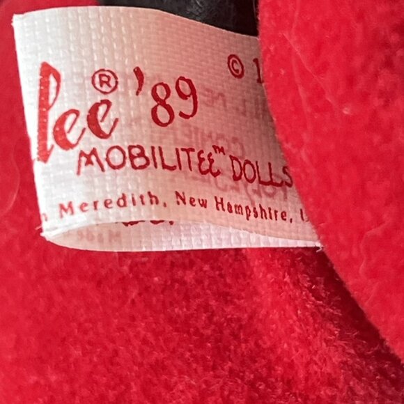 Annalee Mobilitee Dolls Santa Claus Stuffed Bear Doll Vintage 1989 Sack 8054 USA - Picture 11 of 12